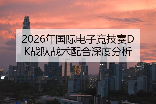2026年国际电子竞技赛DK战队战术配合深度分析